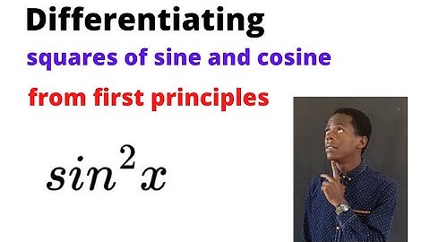 Differentiating sin²x from first principles..........#africastruggle.