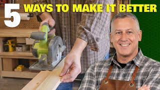 This DIY Track Saw Jig Works... But These 5 Things Can Make it Better