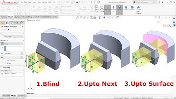 Solidworks Surfaces Part 1.Extruded Surface