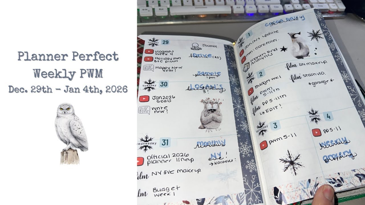 Идеальный планировщик || Планируйте вместе со мной || 29 декабря 2025 г. - 4 января 2026 г. || Ос...