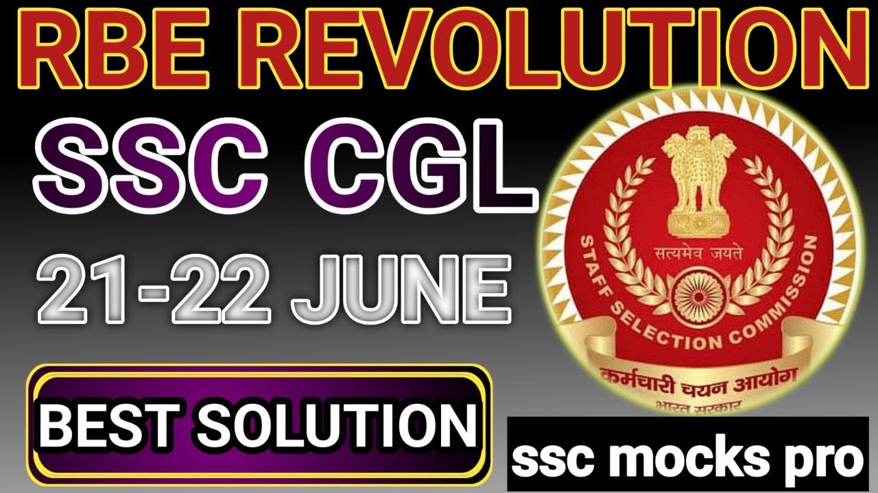 RBE REVOLUTION SSC CGL LIVE MOCK 21-22 JUNE 2025 #ssc #ssccgl ...