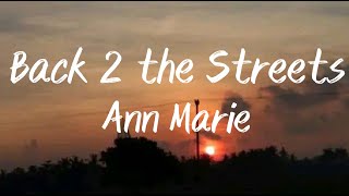 Back 2 the Streets - Ann Marie
