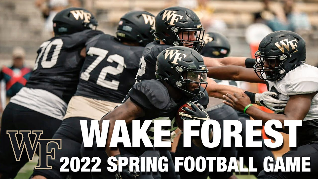 2022 Wake Forest Demon Deacons Spring Football Game YouTube
