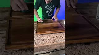 Tábuas de madeira Teka 🪵 #diy #wood #working #tools #artesanal