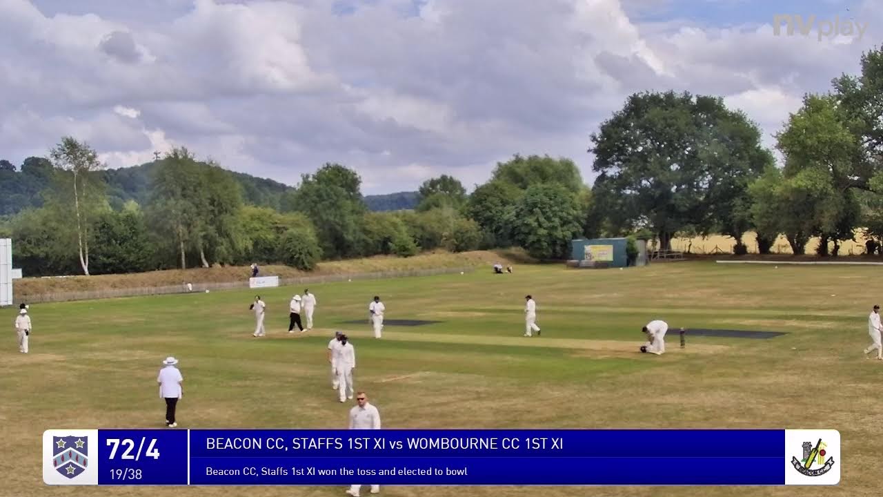 Beacon CC 1st XI vs Wombourne CC 1st XI - Staffs Premier Division 19/07 ...