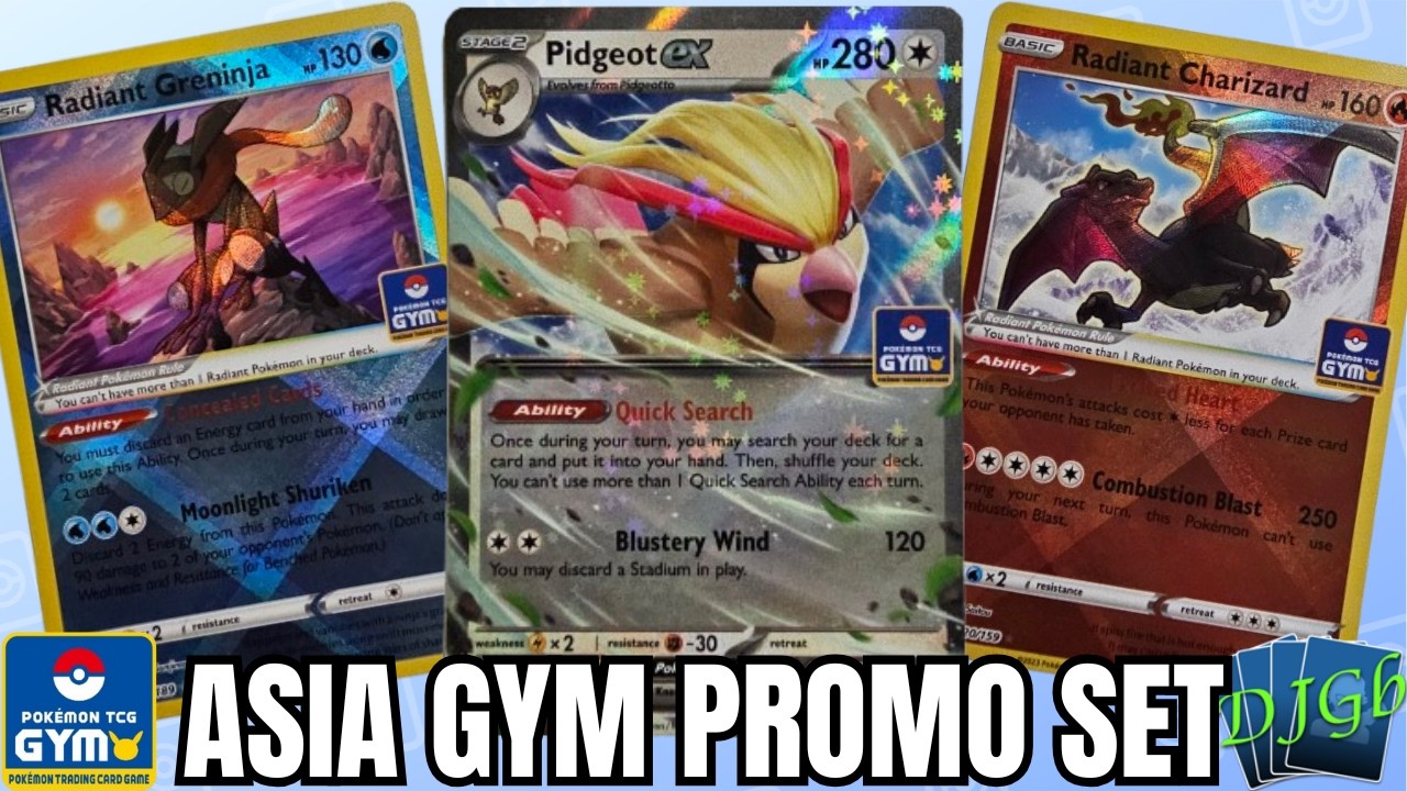 Asia Exclusive Gym Promo Set! - Pokémon TCG - YouTube
