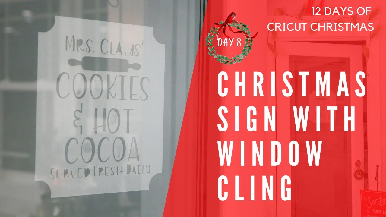 Cricut Window Cling - Make Custom Window Clings - Review  Diy christmas  window, Cricut tutorials, Cricut projects beginner