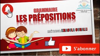 Grammaire: Les prépositions #coqueliquot #CM2 #grammaire