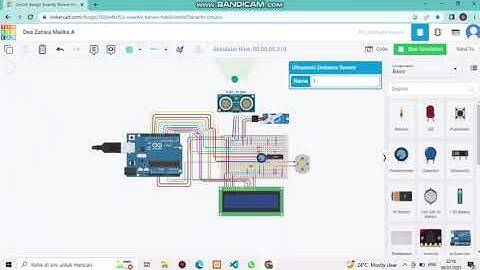 Final Sistem Tertanam Dea Zahwa Malika.A (Pintu Otomatis Menggunakan Sensor Jarak)