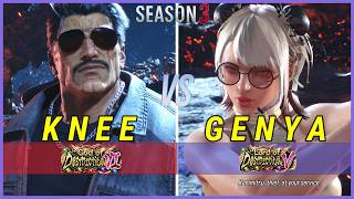 Tekken 8 S3 | KNEE (Bryan) vs GENYA (Kunimitsu) High Level Gameplay