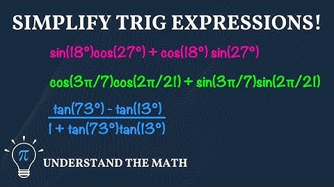 How to Use Sum and Difference Formulas for Simplifying Trigonometric Expressions
