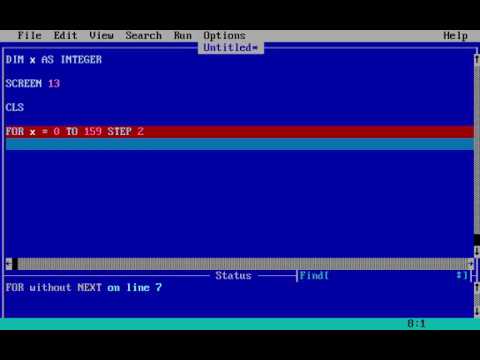 How to make graphics in quick basic for beginners