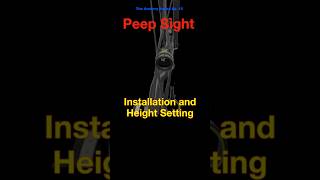Ep. 13 - How To Install, Set And Align A Peep Sight On A Compound Bow -