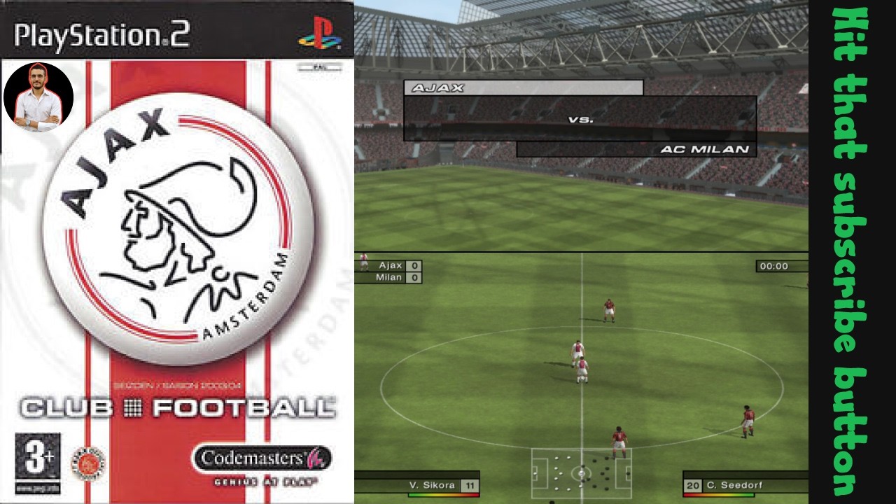 Ajax Amsterdam Club Football PlayStation 2 (PS2) – Full Gameplay