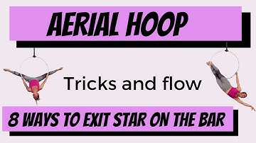 8 exit from star in the bar on aerial hoop tutorial