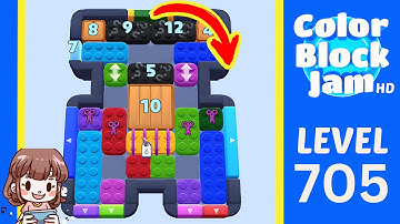 Color Block Jam Level 705 Solution Walkthrough