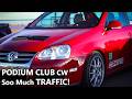 The GOOD The TRAFFIC and The LAP TIME | Podium Club CW | Racing a High Mileage 5 Cylinder Jetta