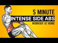 Intense Side ABS Workout At Home (No Equipment)
