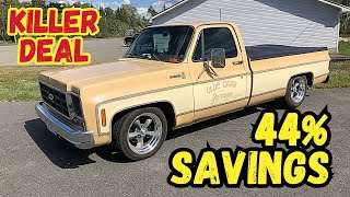 STRONG U.S. Dollar Makes For BIG DEALS. FOR SALE-1977 Chevy C10 2WD Long Bed