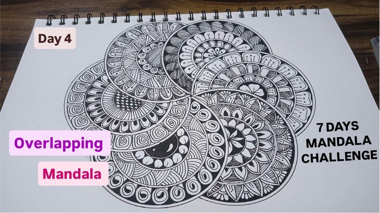 Day 4/7 🌸 Geometric Mandala Art | 7 Days Mandala Challenge