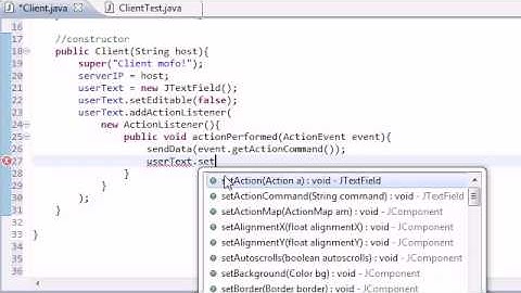Intermediate Java Tutorial   50   Creating the GUI for the Client   YouTube