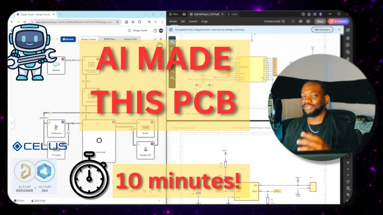 AI Designed This Circuit Schematic in 10 Minutes! 🤯 (Schematic + Parts - No routing)