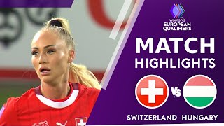 Switzerland vs Hungary | Highlights | Super Alisha | Women's Euro Qualifiers | 31/05/2024