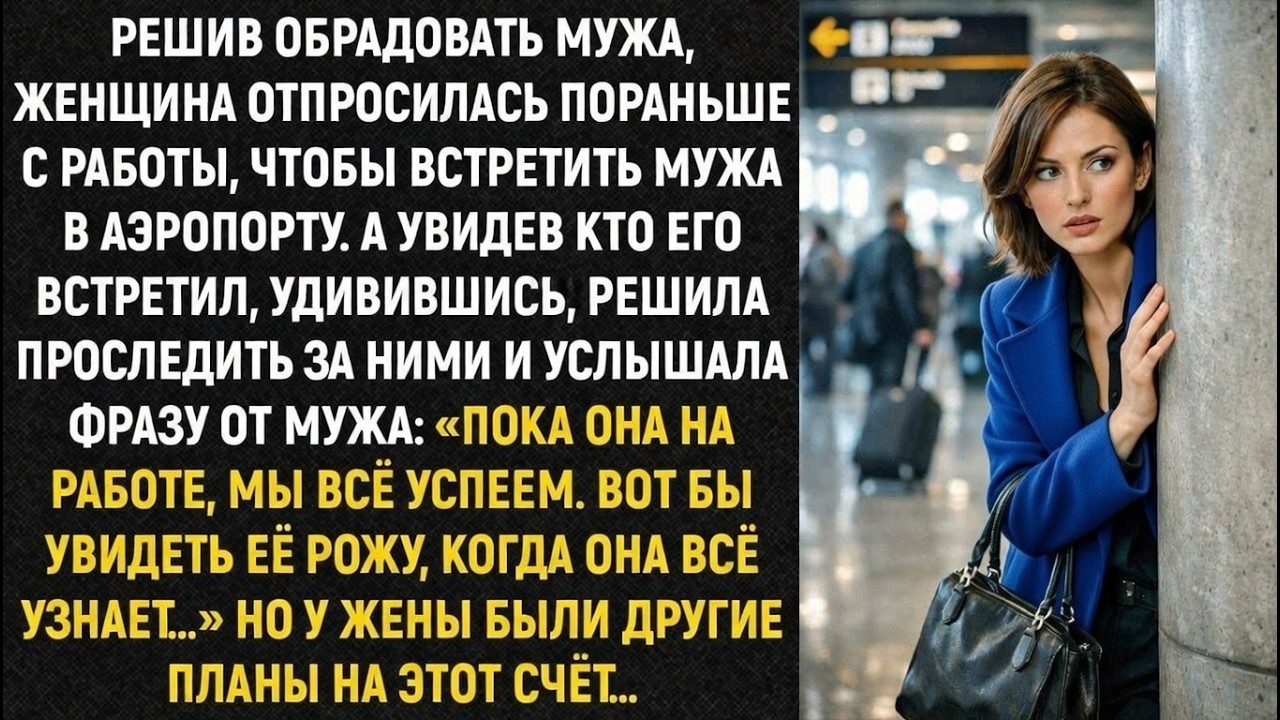 Отпросилась пораньше… Но в аэропорту её ждал совсем другой сюрприз