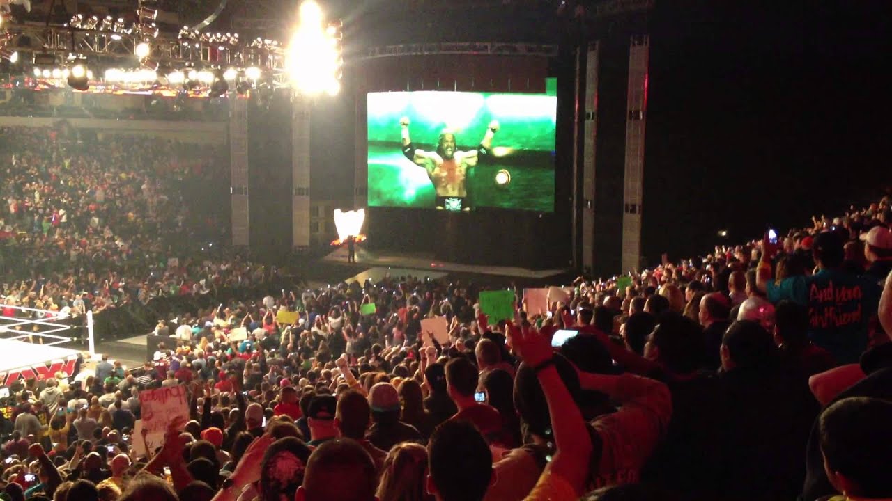 Triple H Return to WWE Raw ! Dallas Texas 2-25-13