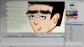 Anime Studio 10 - Pro - Bone Rigging - Feature Overview