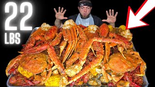 HUGE $600 22 LB "BIG DADDY" SEAFOOD & CRAWFISH BOIL! WILL I FINISH IT ALL?!