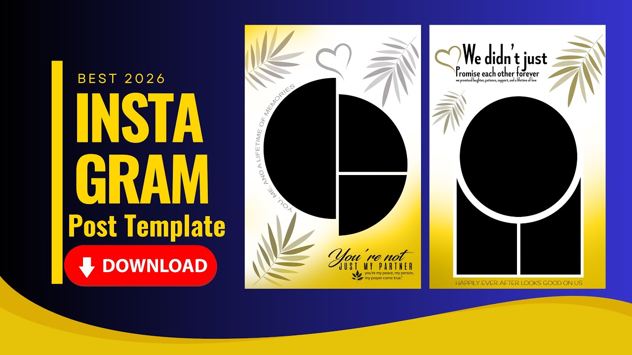 Wedding Instagram Post PSD | Free Download 2025 💍✨