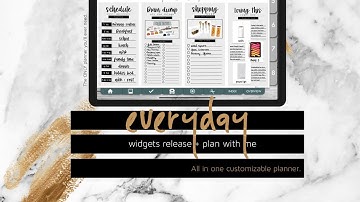 Everyday Planner Widgets | Digital Planning in Goodnotes