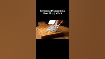 Spreading Diamonds on Toast 💎✨ | ASMR Visuals #shorts