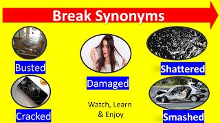 Synonyms of  Break |  Break ka synonyms | synonym of  Break #english #englishvocabulary