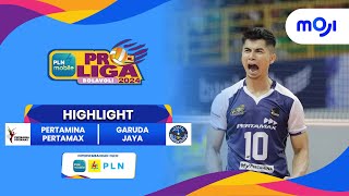 Pertamina Pertamax VS Garuda Jaya 3-0 | Highlight PLN Mobile Proliga 2024