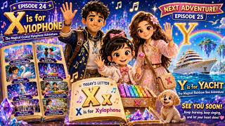 X is for XYLOPHONE The Magical Crystal Xylophone Adventure PorPor Joy Learning Episode 24