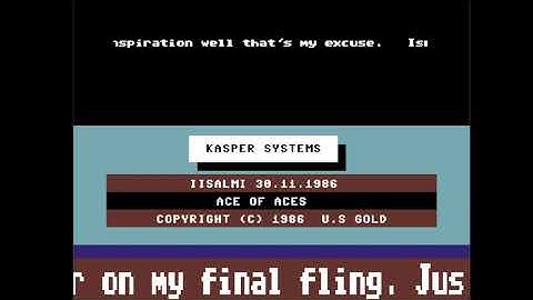 C64 Crack Intro: Ace of Aces Intro by Byterapers 1987
