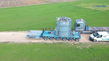 Reactor transport with Marraffa, Italy, on Goldhofer SPMTs