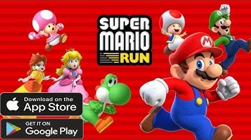 Free Android Game (SUPER MARIO RUN Tutorial Gameplay)
