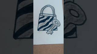 please viral this video draw drawing lock and key #trendingshorts