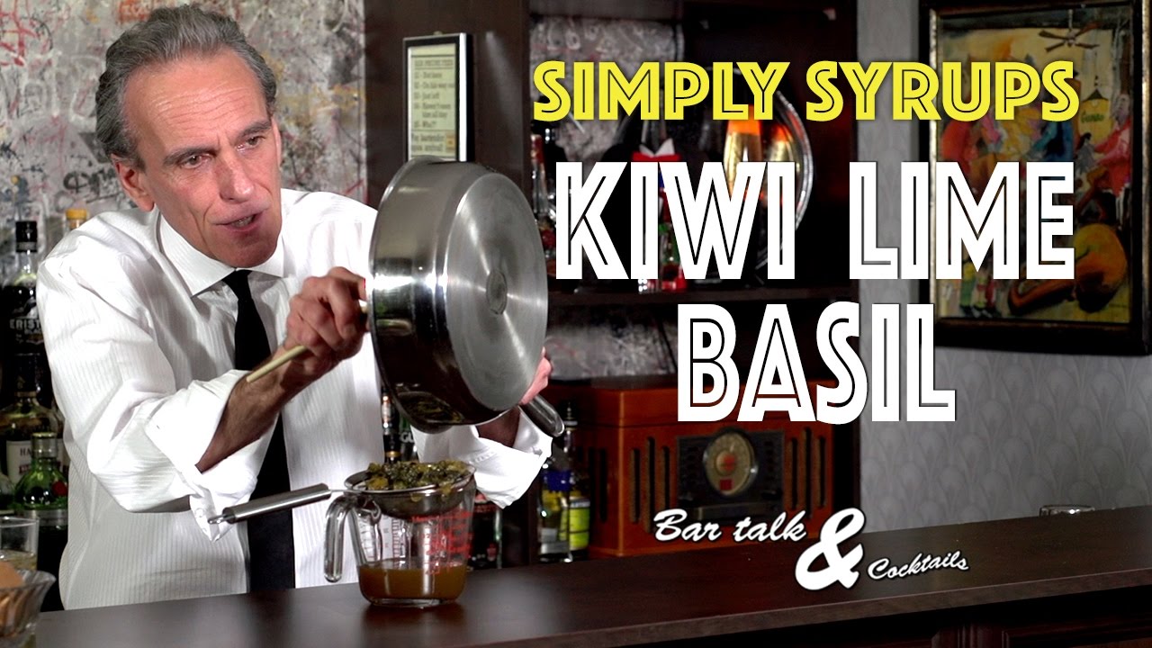Killer Kiwi Lime Basil Syrup for Cocktails