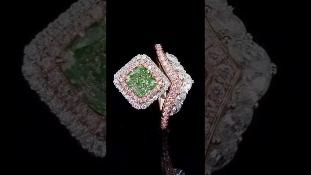 Rare Green & Pink Diamond Ring 💚💖 Kay's Fine Jewelry Caribbean ✨