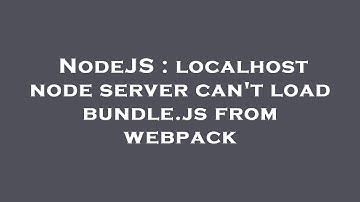 NodeJS : localhost node server can