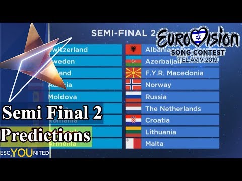 Eurovision 2019: Semi-Final 2 Qualifier Predictions