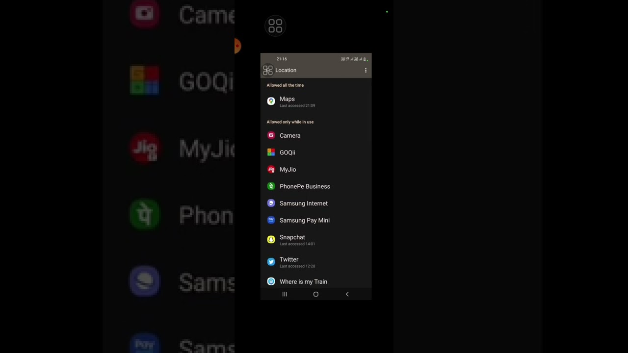 Samsung Phone ll Location  & Map Setting A21s