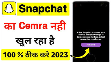 snapchat ka camera open nahi ho raha hai | allow snapchat to access camera | snapchat camera setting