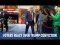 Voters in nevada react to donald trumps conviction