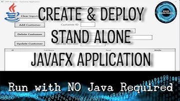 Java FX Create & Deploy Stand Alone Application - Compile JAR Executable & Custom - JRE Package🛠️