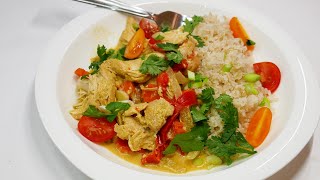 Easy Crockpot Chicken Breast Thai Curry